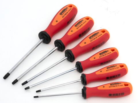 Unior Set of screwdrivers with security Torx profile (T10, T15, T20, T25, T30, T27) 629695 Professional Bicycle Tool, quality guaranteed