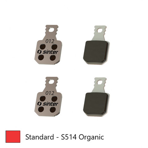 BRAKE DISC PADS - MTB Premium Standard pads, RED,  Magura | MT5, M 5e, MT5eStop, MT7, MT TRAIL(FW) - Quality Sinter product Made in Slovenia