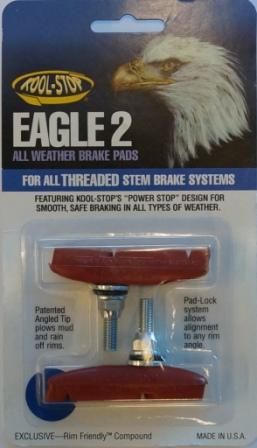 BRAKE PADS - KOOL STOP  EAGLE 2 SALMON THREADED   KSE2TSA