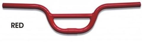 Handle Bar, "RETROSPECT", Urban/Fixie, 560mm, RED (Bar Bore 25.4)  (Rise 100mm)