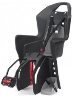 BABY SEAT - POLISPORT Koolah, Q/R (frame mount), suits 26" to 29ers with a 28mm to 40mm OD Seat Tube, 22kg weigh limit, 3 Point Safety Harness, Additional Security Belt, Dark GREY/SILVER