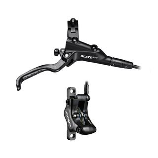 TRP  Hydraulic 4-piston disc brake, black, SLATE EVO, 5mm hose, L: 1900mm. * Left side for Rear. (Uses 2.3mm Rotor Only - Rotor not included)