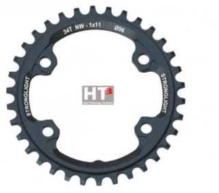 CHAINRING - MTB-NW "STRONGLIGHT", 32T, 7075 CNC Grey HT3  Shimano XTR - 96mm BCD, 4 Hole for 11 Spd - (Narrow Wide)