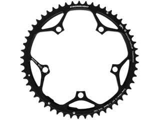 CHAINRING - ROAD "STRONGLIGHT", 53T, 7075 CNC Black CT2 campag 11spd - 135mm BCD, 5 Hole for 11 Spd