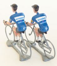 FLANDRIENS Models, 2 x Hand painted Metal Cyclists, Quickstep