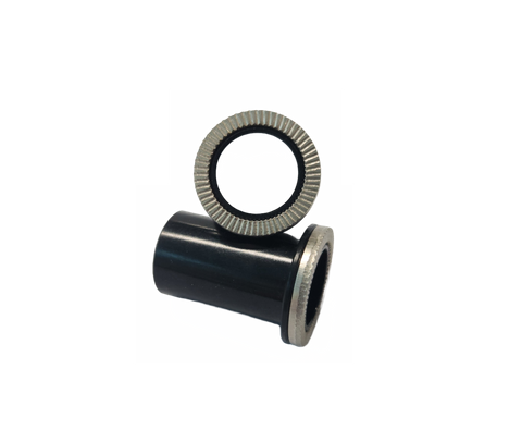 HUB FITTINGS - 12mm END CAPS - Sold as Set (Left and Right), Anodized Black