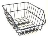 BASKET - Rear, Wire Wide Mesh, Black, 38cm x 30cm x 17cm