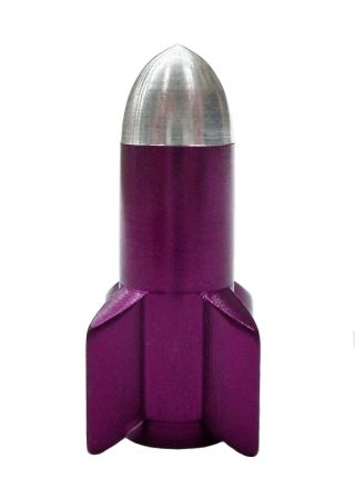 Valve Cap Rocket, Purple