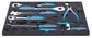 Unior Professional Mechanic Tool Carriage - 625950 - 8 Drawers - Containing a curated selection of the most used tools, 154 pieces - Dimensions 800 x 440 x 923mm