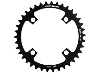CHAINRING - MTB "STRONGLIGHT", 38T, 7075 SINGLE RING - 104mm BCD for 4H 9 Speed BK