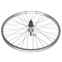 WHEEL - 24" JETSET S/w Silver Rim , Joytech 8/10 Speed Q/r Cassette Hub , Silver Mach 1 Spokes. (match 94012)