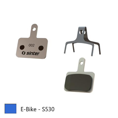 BRAKE DISC PADS - E-BIKE & endurance pads, BLUE, Shimano B type | Tektro | TRP Deore BR-M575 | BR-M525 | BR-M515 | BR-T615 | LX BR-T675 etc  Quality Sinter product Made in Slovenia