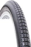 TYRE  26 x 1.3/8 - Block Tread - BLACK, (37-590)  Quality Vee Rubber Tyre