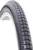 TYRE  26 x 1.3/8 - Block Tread - BLACK, (37-590)  Quality Vee Rubber Tyre