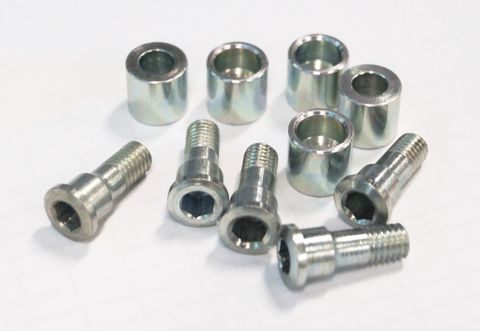 Chainring Bolt Kits, STRONGSCREW TO ASSEMBLE HOLDER STEEL SILVER