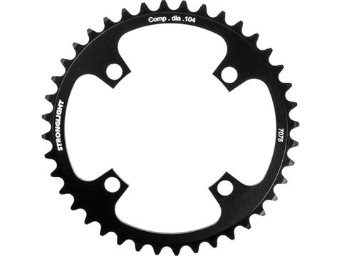 CHAINRING - E-BIKE "STRONGLIGHT", 40T, 7075 CNC Black - 104mm BCD, 4 Hole. BOSCH Compatible 1st & 3rd Gen. (NOT narrow wide) - 262552