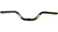 HANDLEBAR  25.4mm, 63cm Wide, 90mm Rise, Steel  BLACK