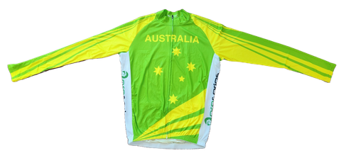 Jersey, TOURIST, SUMMER LONG SLEEVE, full zip, Australia design,  MEDIUM