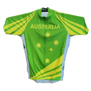 Jersey, TOURIST, short sleeve, full zip, Australia design, MEDIUM