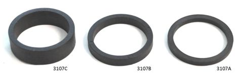 PLASTIC SPACER, nylon + fibre 29 x 35 x 3mm,  black for 1-1/8" head set