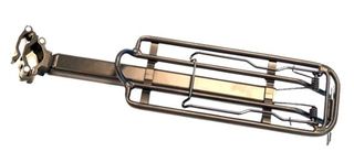 CARRIER  Rear Carrier, Seat Post Mounted, QR with Spring Bow, Alloy, BLACK (Up to 31.8mm) (5kg Load Limit)