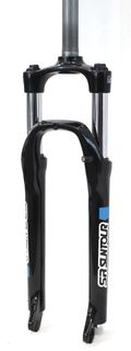 SR Suntour Suspension Fork 27.5",  XCE, travel 100mm, for axle 9mm, coil spring w/preload adjuster,  1 1/8" steerer,  DISC,  BLACK