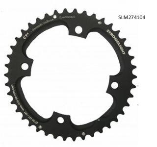 CHAINRING - MTB "STRONGLIGHT", 42T, 7075 CNC Black CT2  SRAM XX,XO,X7,X9 - 120mm BCD, 4 Hole for 10 Spd "NOTE" " 42T"