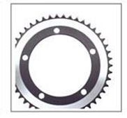 CHAIN RING  44T x 130 BCD for Single Speed, Alloy,1/2 x 3/32  GREY