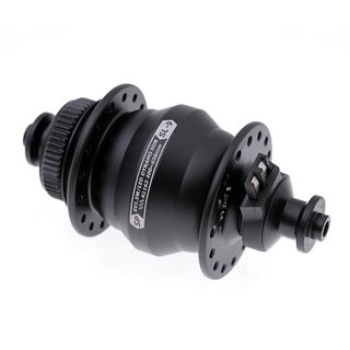 DYNAMO FRONT HUB  Shutter Precision, SL-9. 6V 3W Output, 32H, CENTERLOCK Disc, Standard QR,  BLACK