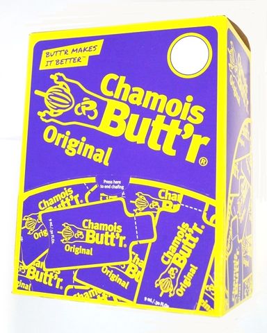 Chamois Butt'r Original 75 - 9ml/.30oz packets - Gravity Feed POP Display, No parabens, phthalates, gluten or artificial fragrances