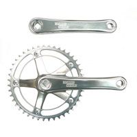 Crankset Sturmey Archer 1/2 x 1/8, 44T alloy, all silver w170mm