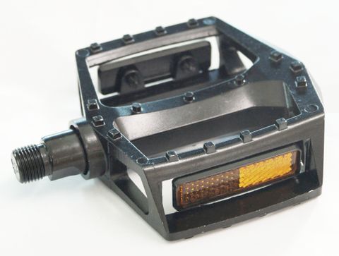 PEDALS  9/16" BMX, Large Platform, One Piece Alloy Body, BLACK by FPD