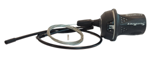 Twist shift w/inner wire, set 6 speed , right side only   L 1850mm, Sunrace