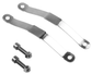 CLAMP SET - For Mounting Bidon Cage to Down Tube, 30mm Diameter, Steel (Bidon cage NOT included)