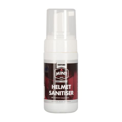Oxford Mint Helmet Sanitiser 100ml, clean and safely sanitise the interior fabric on helmets & shoes