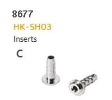 Sorry temp o/s arriving mid/late May   HYDRAULIC HOSE FITTING - C - HK-SH03, Brass Barb Insert For Shimano (BH59), 2.4 x 4.6 x 13mm, Suits 5mm Hose (10 pack)