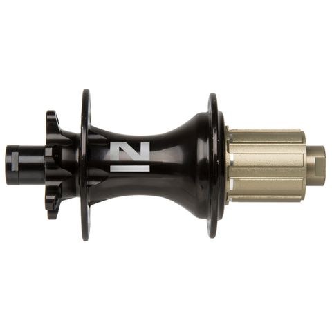 Hub, Rear DISC Black, alloy cassette body 8-11 speed, 28H, 142mm 12mm Through Hub, W/Novatec Logo