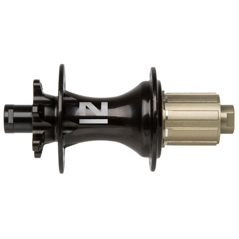 Hub, Rear DISC Black, alloy cassette body 8-11 speed, 28H, 142mm 12mm Through Hub,W/Novatec Logo, W/O Axle