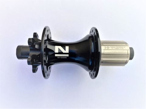 Hub Rear Novatec 32H 8/11 Spd Cass, 12mm x 148mm Thru Axle, 4 bearings BOOST SPEC, 6 bolt