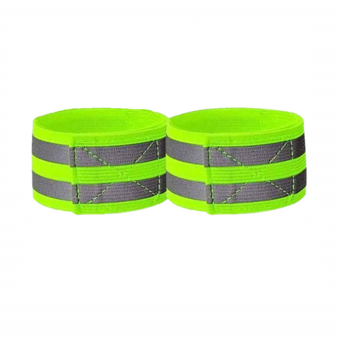 TROUSER BAND  Velcro with Reflective Tape, Fluro YELLOW