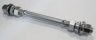 AXLE -  Hollow Axle for Rear Novatec Track Hub, 10mm x 165mm (incls Nuts)