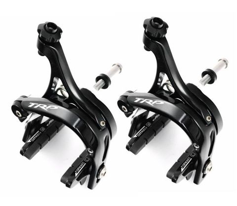 TRP Caliper Brake Set, R870, DUAL PIVOT, Light weight, High Polish Black w/ P478 pads. (Front and Rear)