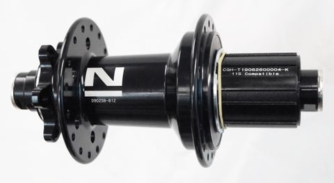 HUB - 8/11 SPEED, 12mm T/A (148mm OLD), 6 Bolt Disc, 32H, E440 Hub Body, Sealed Bearings, Novatec, Boost Alloy Axle & Freehub Body, Black