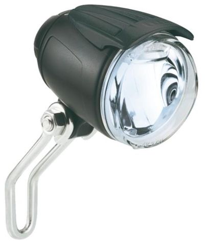 BUSCH & MULLER  Front LED Light -  LUMOTEC IQ Cyo Senso Plus, 80LUX  (E-BIKE ONLY, NOT FOR DYNAMO, DC input 6-42V) inclues wires and clips