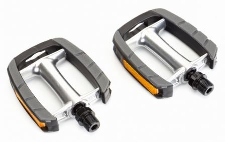 Pedals,  alloy, non-slip foot pads, 9/16" axle