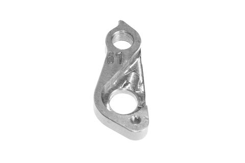 META CNC DERAILLEUR HANGER  - Model 61, Material 6061 T651 Aviation Aluminium, CNC Machined, Silver, Focus