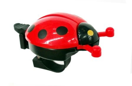BELL - Flick Bell, Bikes Up, Ladybug Design, Red, Fits 25.4mm BB