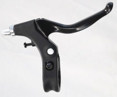Brake Lever, 2 Finger Type (Sold In Pairs), V-Brake, Alloy lever, resin body,  All BLACK