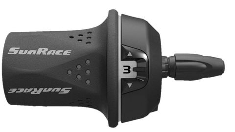 Twist shift, ,left side,   3 speed, w/inner wire L: 1700m, gray  Quality Sunrace product