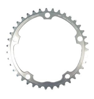 CHAINRING - ROAD "STRONGLIGHT", 39T, 7075-T6, SILVER, Campag 9/10spd - 135 BCD, 5 Hole